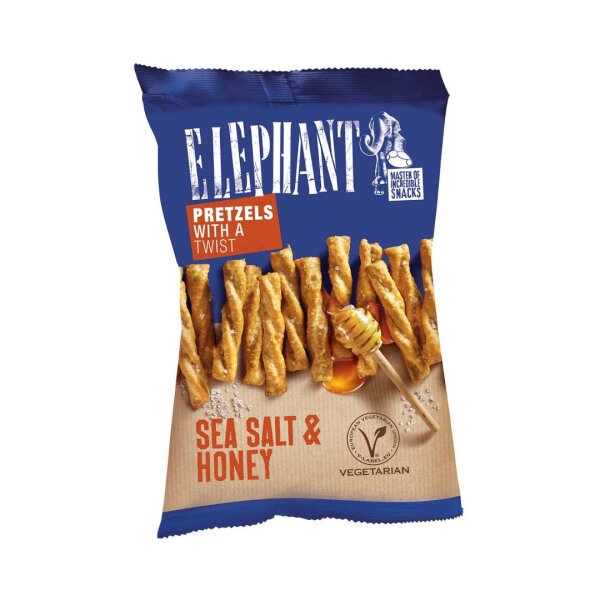 Elephant Pretzels Twisted Sea Salt & Honey 80g