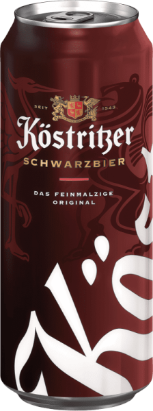 K&ouml;stritzer Schwarzbier 4,8% 24/0,5l Dose