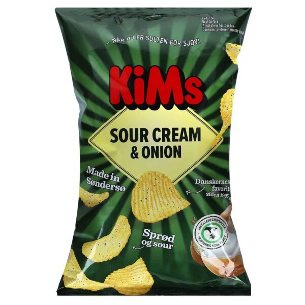 Kims Sour Cream & Onion 160g