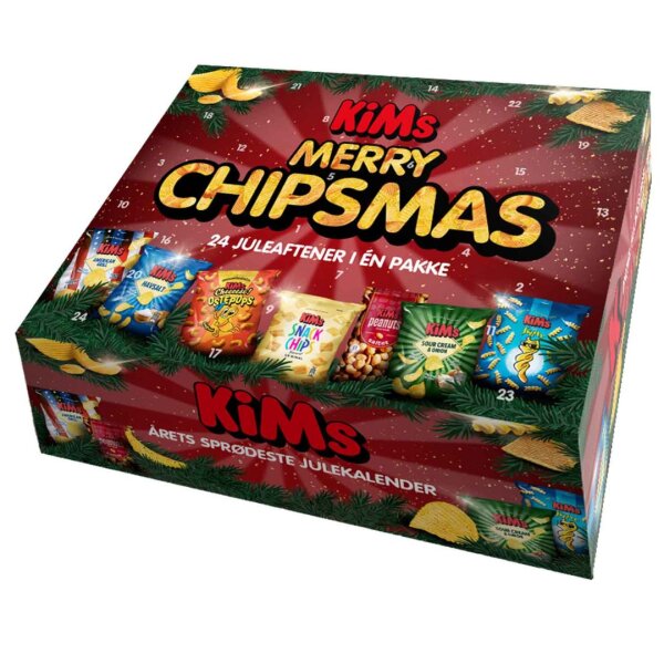 Kims Chips Adventskalender 709g | Exklusive d&auml;nische Snacks